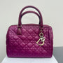 Purple Pink canvas Dior Boston Bag