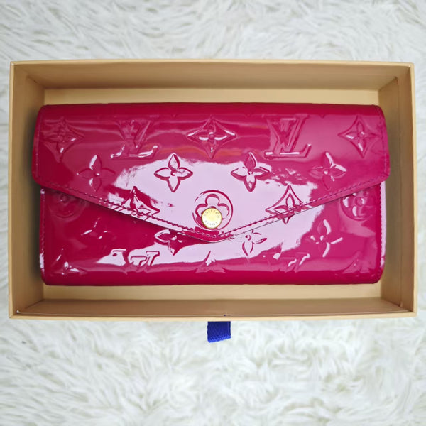 Louis Vuitton Rose Red Monogram Wallet