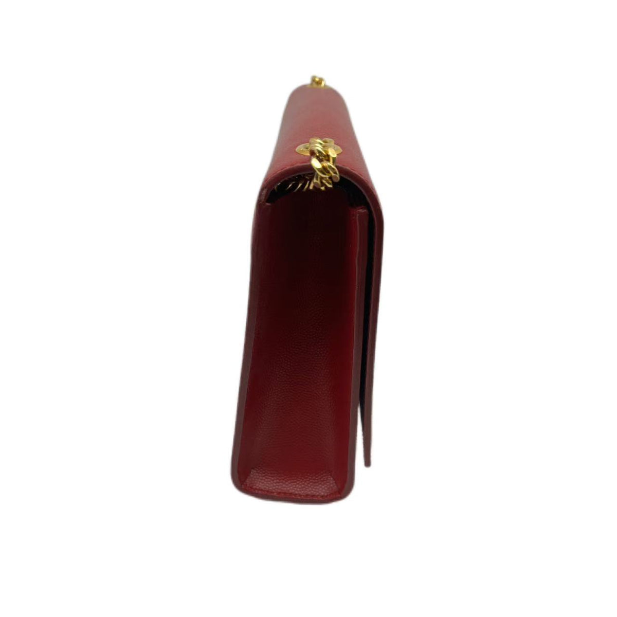 Saint Laurent Red Leather Kate Monogram Clutch