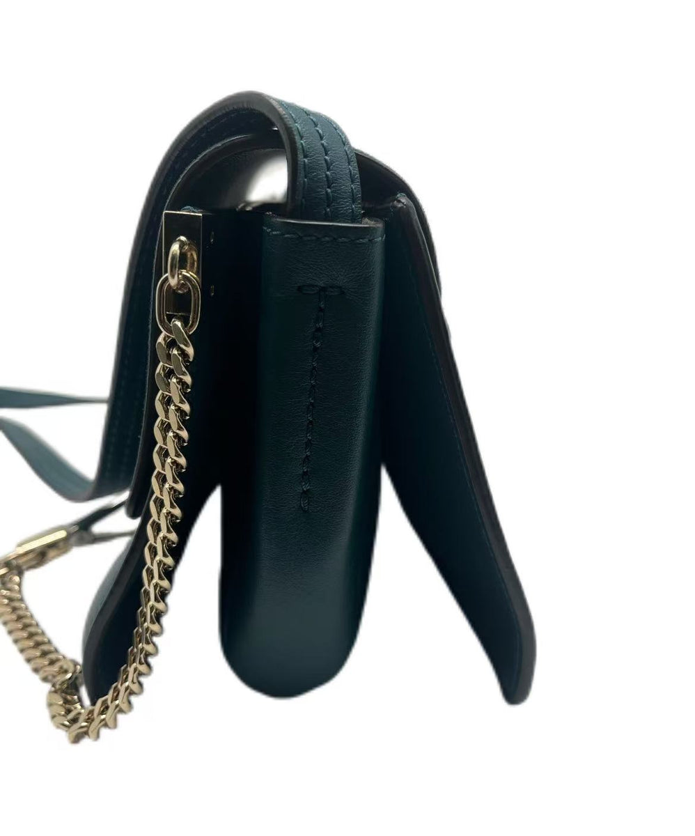 Chloé Faye Blue Suede Shoulder Bag
