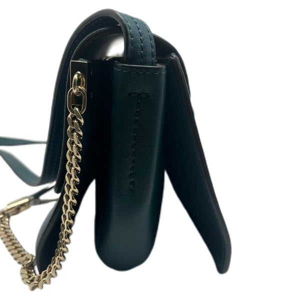 Chloé Faye Blue Suede Shoulder Bag