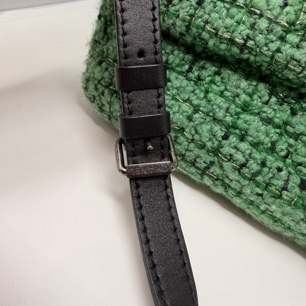 CHANEL 2.55 Easy Reissue Tweed Messenger Flap Bag