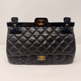 CHANEL Rare 2016 2.55 Reissue Hanger Flap Bag Black Aged Calfskin Gold Hardware