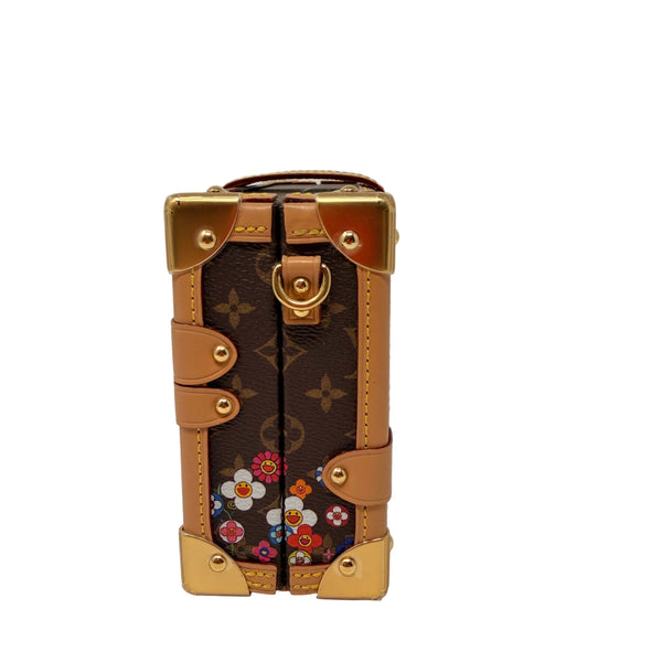 LOUIS VUITTON x Takashi Murakami Petite Malle Monogram Floral Mini Trunk Bag M13667