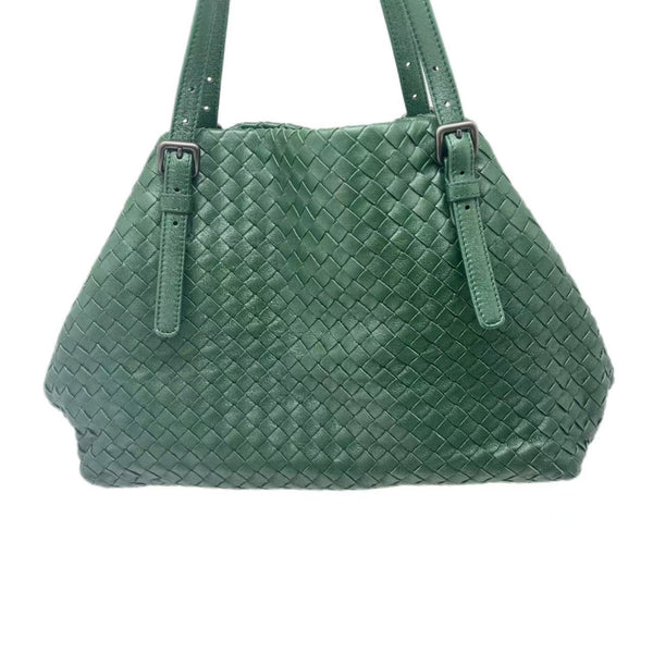Green Bottega Veneta Intrecciato Bag