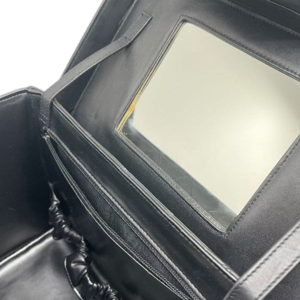 Chanel Vintage Black CC Box Vanity Case Bag
