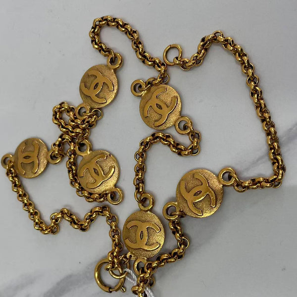 Chanel CC coin chain necklace