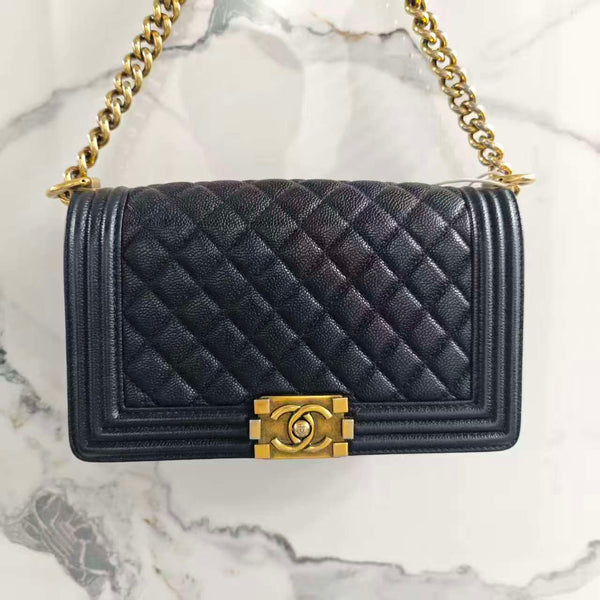 Chanel Flap Bag Black Quilted Leather