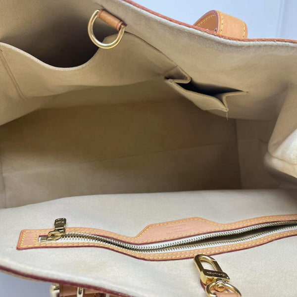 Louis Vuitton White Damier Azur Hampstead MM Bag