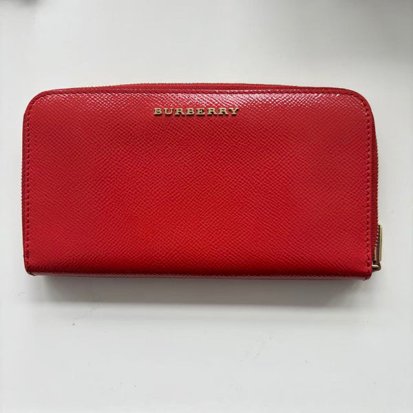 Burberry Leather wallet Red in Leather