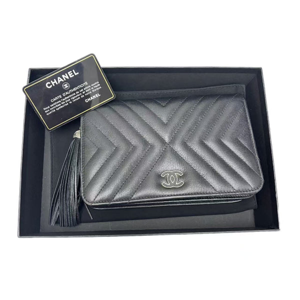 Chanel Wallet on Chain Chevron Lambskin Bag