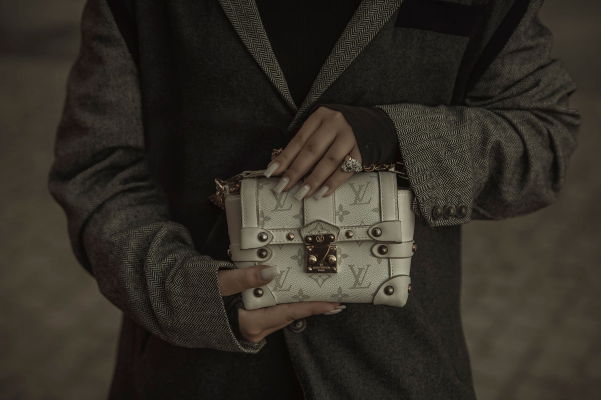 Louis Vuitton Petite Malle held in both hands