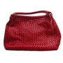 Bottega Veneta Intrecciato Leather Tote Bag Red