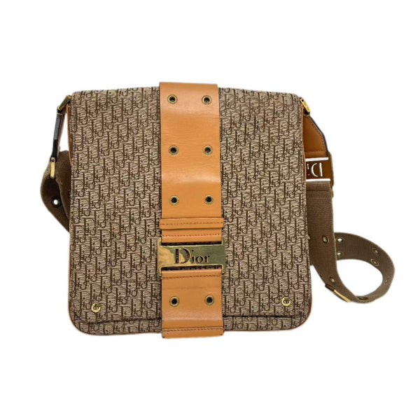 Christian Dior Vintage Canvas Messenger Bag