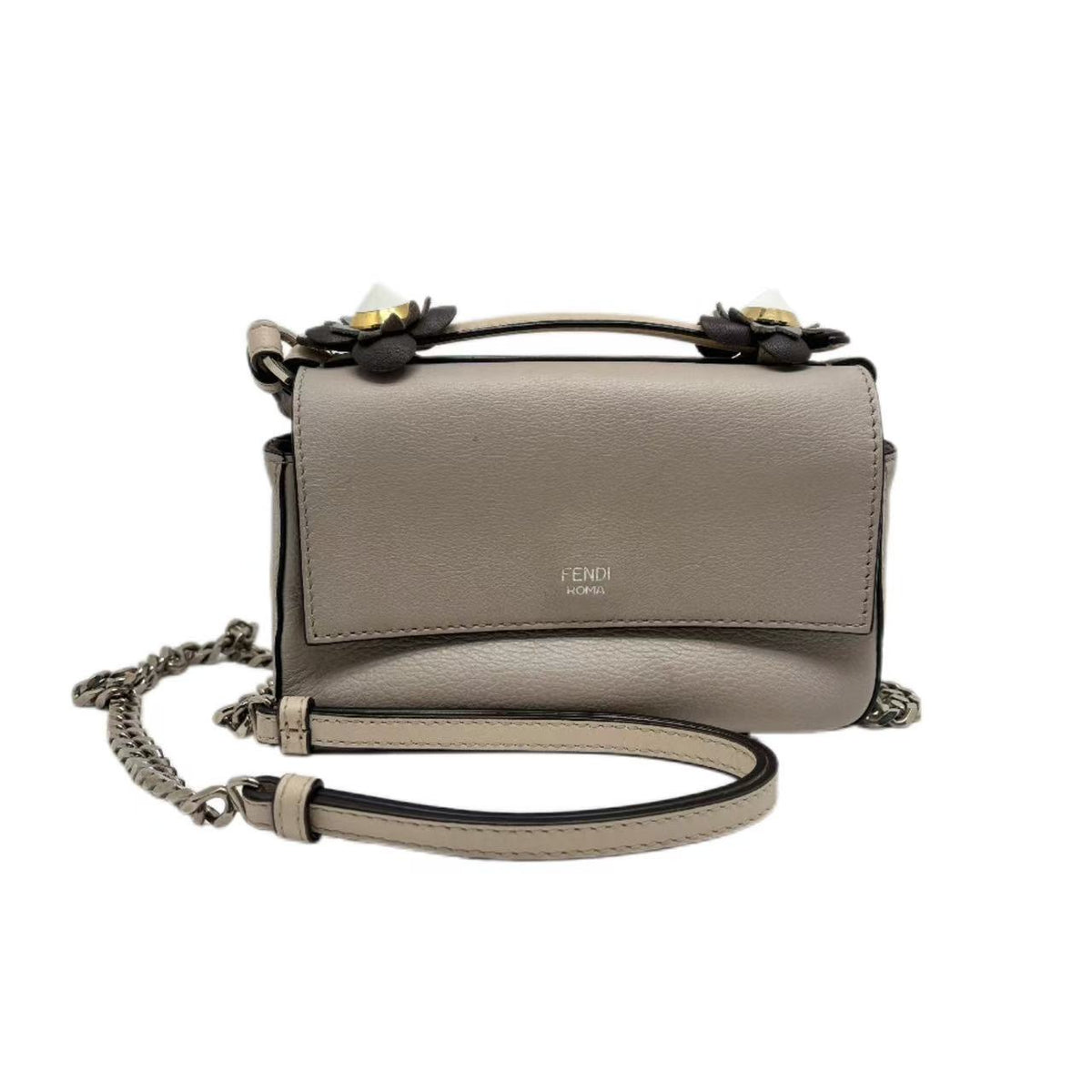Fendi Baguette Double Micro Flowerland Embroidered Leather