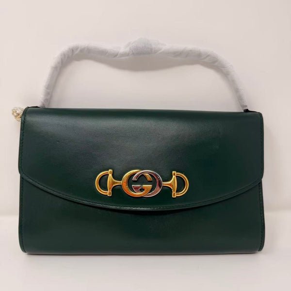 GUCCI Interlocking G Horsebit Zumi  Shoulder Bag