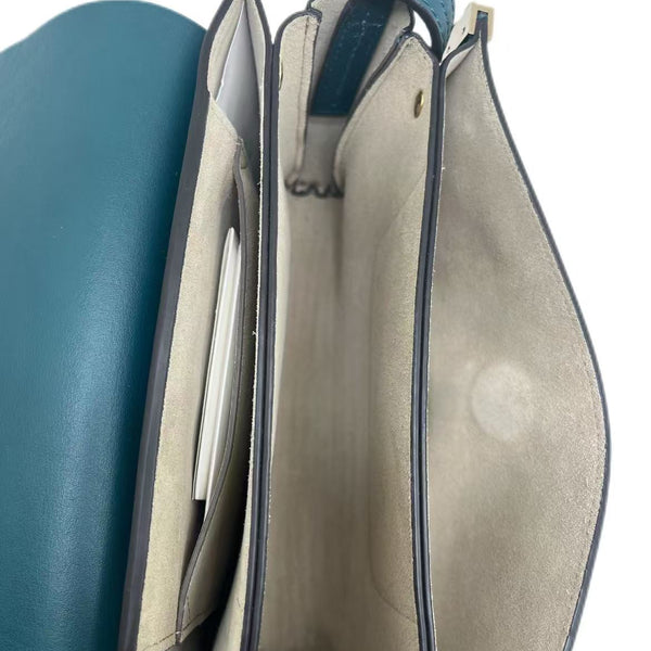 Chloé Faye Blue Suede Shoulder Bag