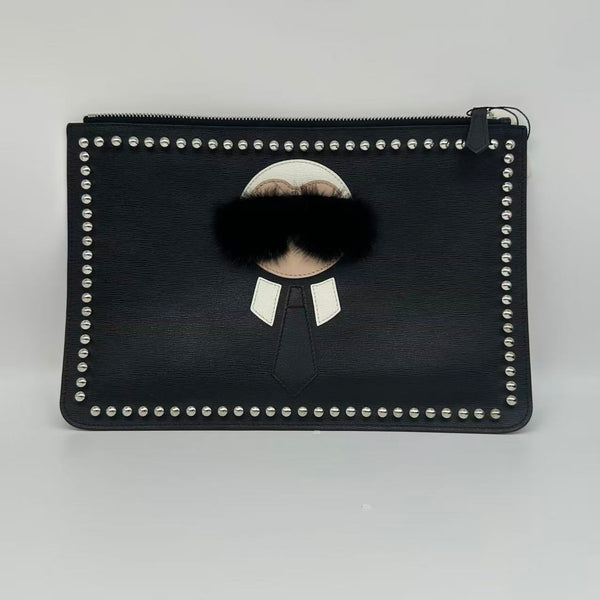 Fendi Karlito Studded Pouch