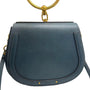 Chloe Teal Blue Leather Shoulder Bag