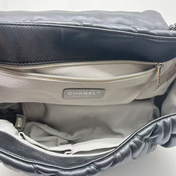 Chanel Black Quilted Bubble Flap Bag