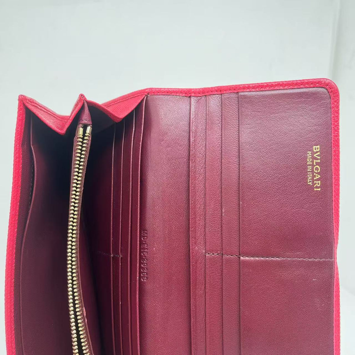 Red Bvlgari Wallet