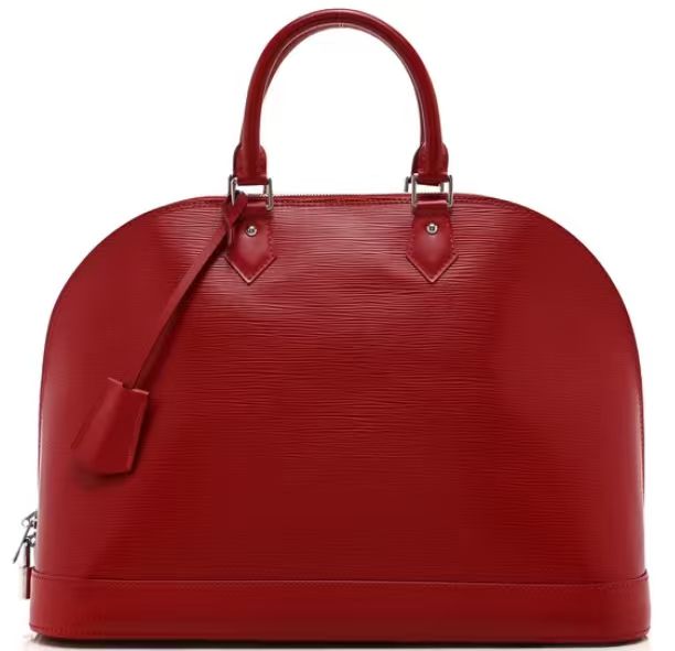 LOUIS VUITTON Alma  Epi Leather Rouge