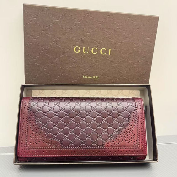 Burgundy Gucci Wallet