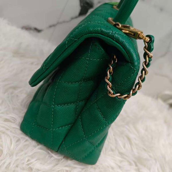 Chanel Coco handle leather handbag