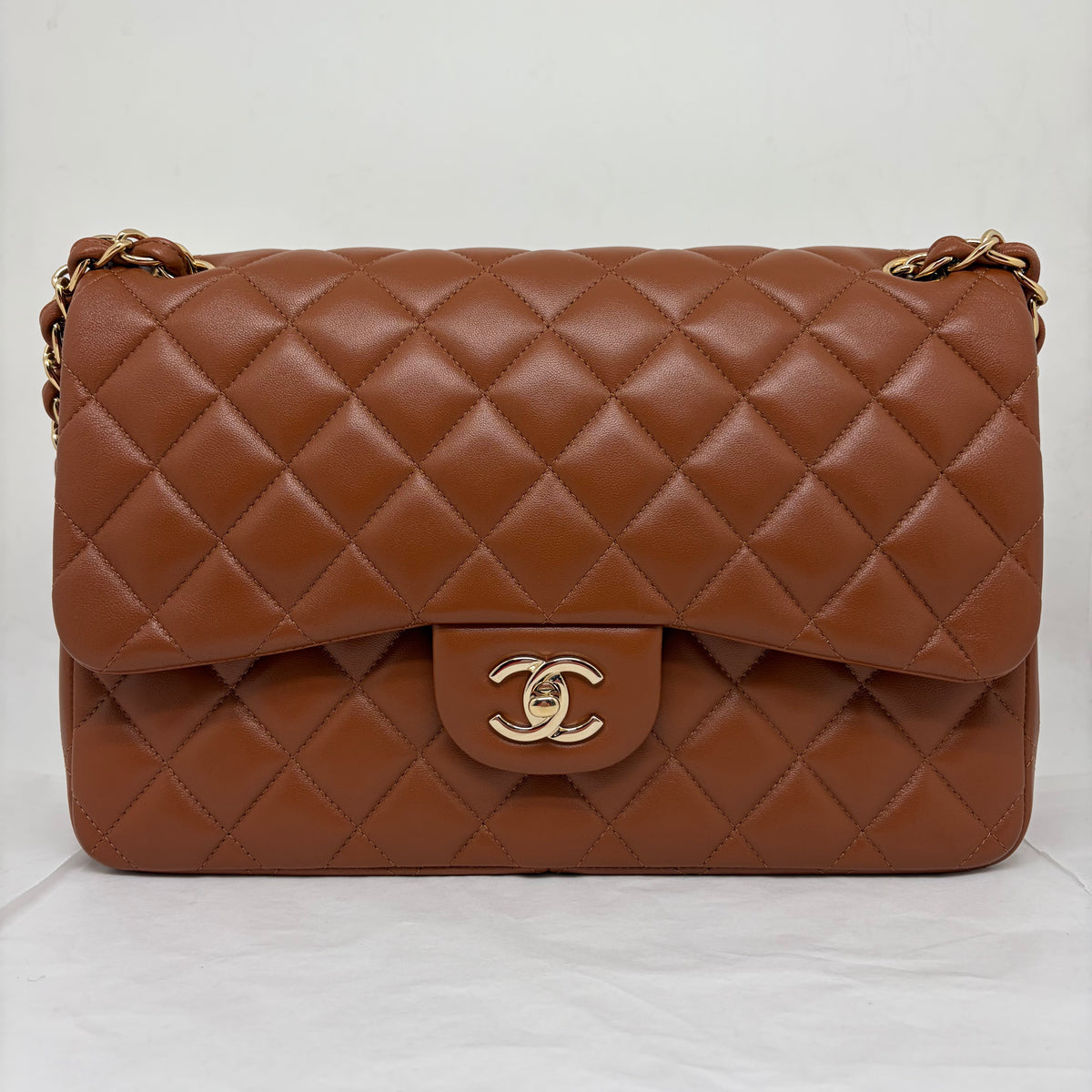 Chanel Classic Flap Jumbo Brown