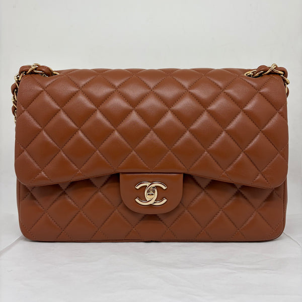 Chanel Classic Flap Jumbo Brown