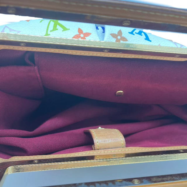 Louis Vuitton White Monogram Multicolor Canvas Judy GM Bag