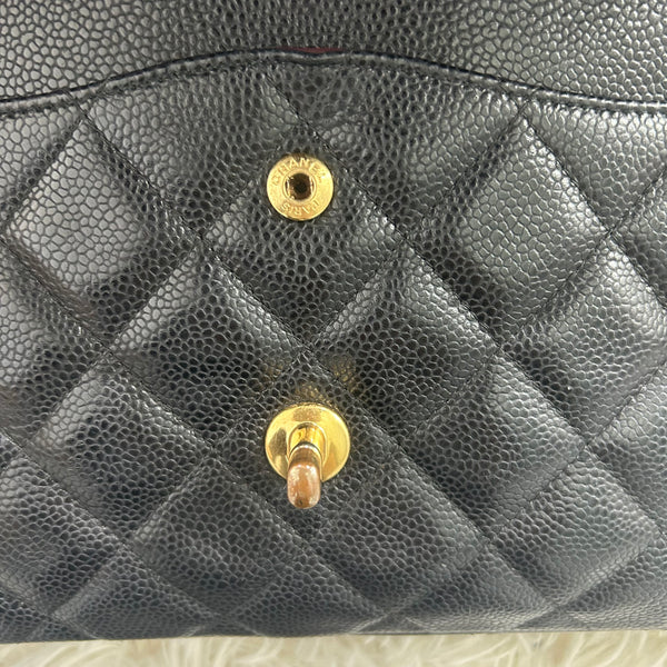 Chanel Double Flap Jumbo Black