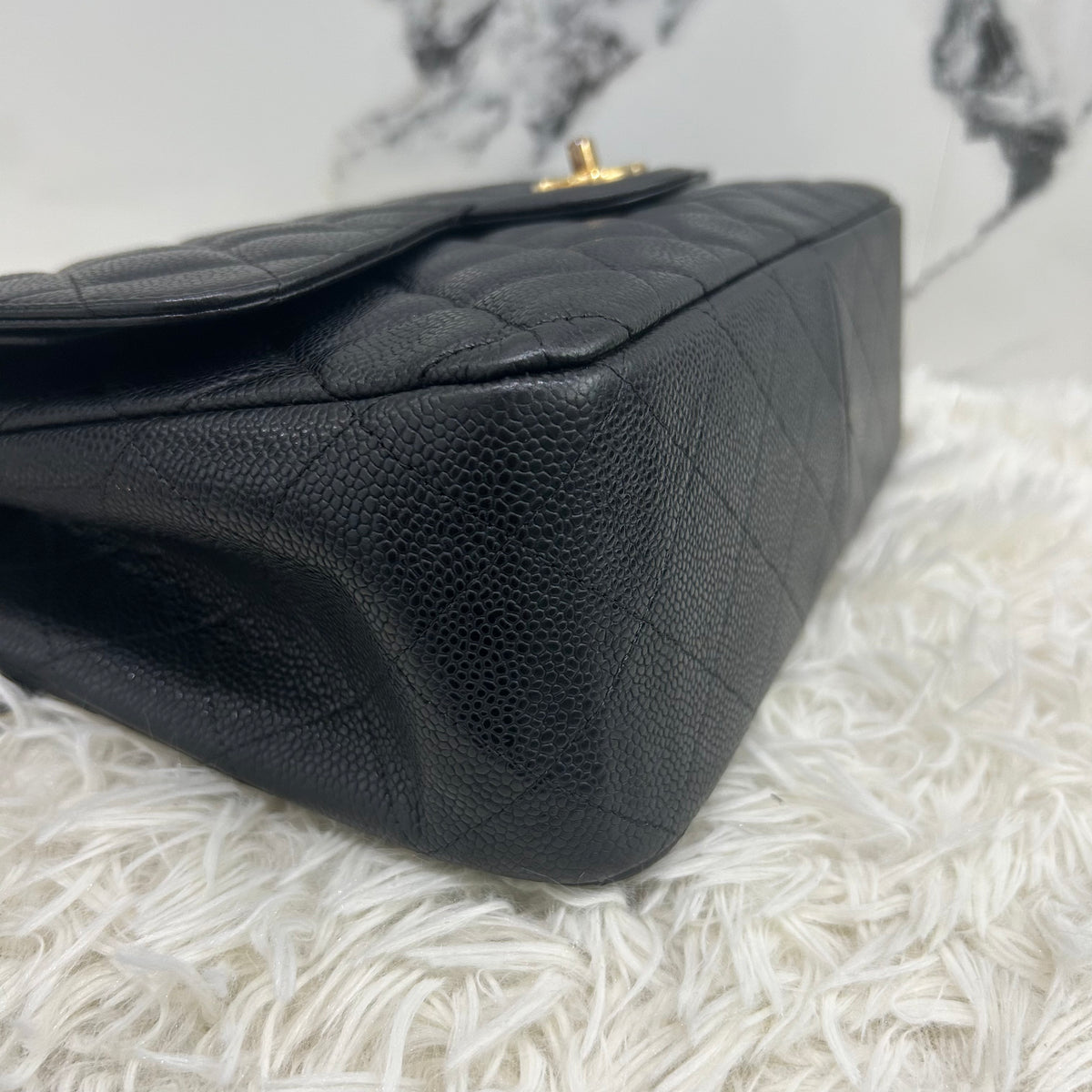 Chanel Double Flap Jumbo Black