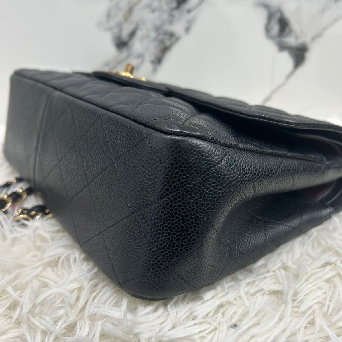 Chanel Double Flap Jumbo Black