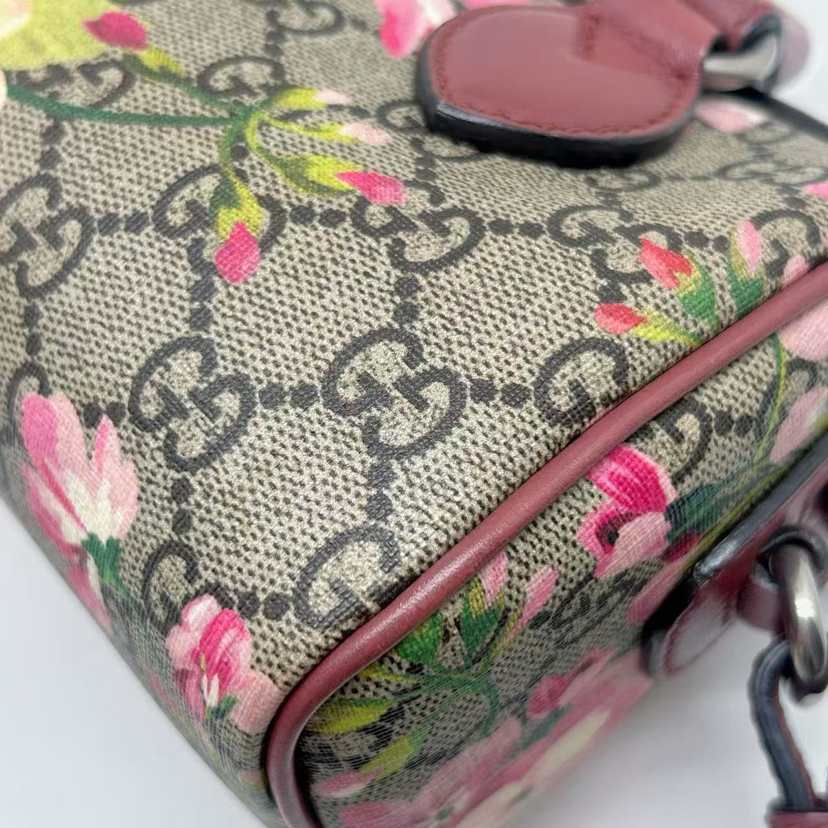 Gucci GG Supreme Blooms  Boston Bag