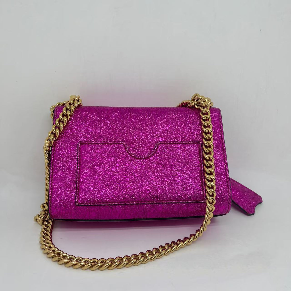 Gucci Galassia Leather Padlock Shoulder Bag