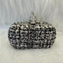 Alexander McQueen Zippy Tweed Skull Box Black/White
