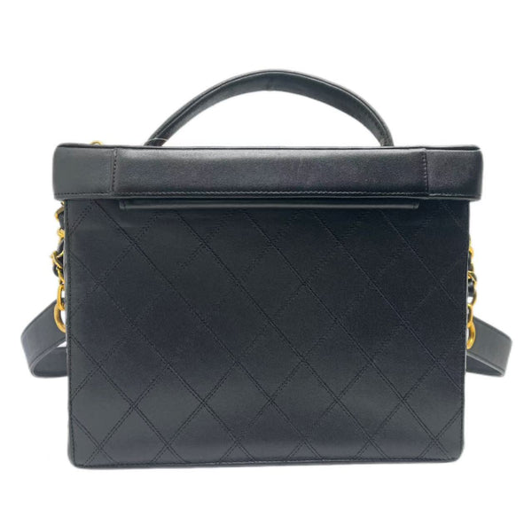 Chanel Vintage Black CC Box Vanity Case Bag