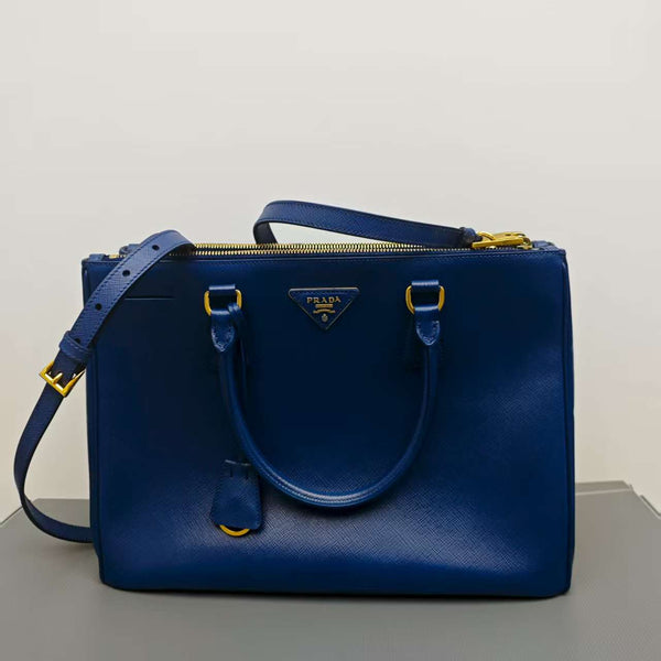 Prada Blue Zip Tote bag