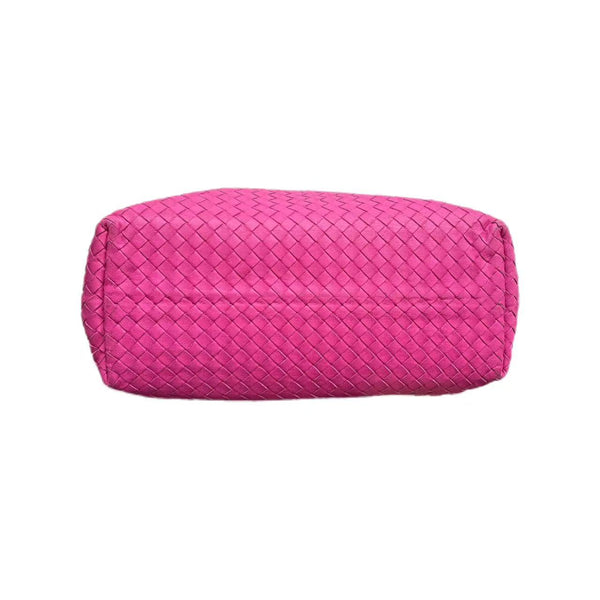 Bottega Veneta Pink Intrecciato Woven Nappa Leather Tote Bag