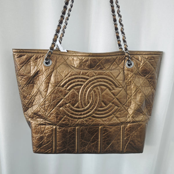 Chanel Glazed Calfskin Tote