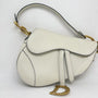 Christian Dior White Saddle