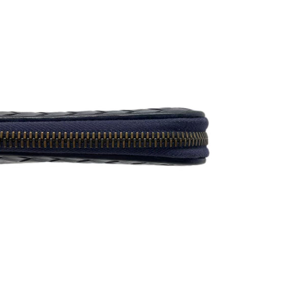 Bottega Veneta Purple Intrecciato Leather Zip Around Continental Wallet