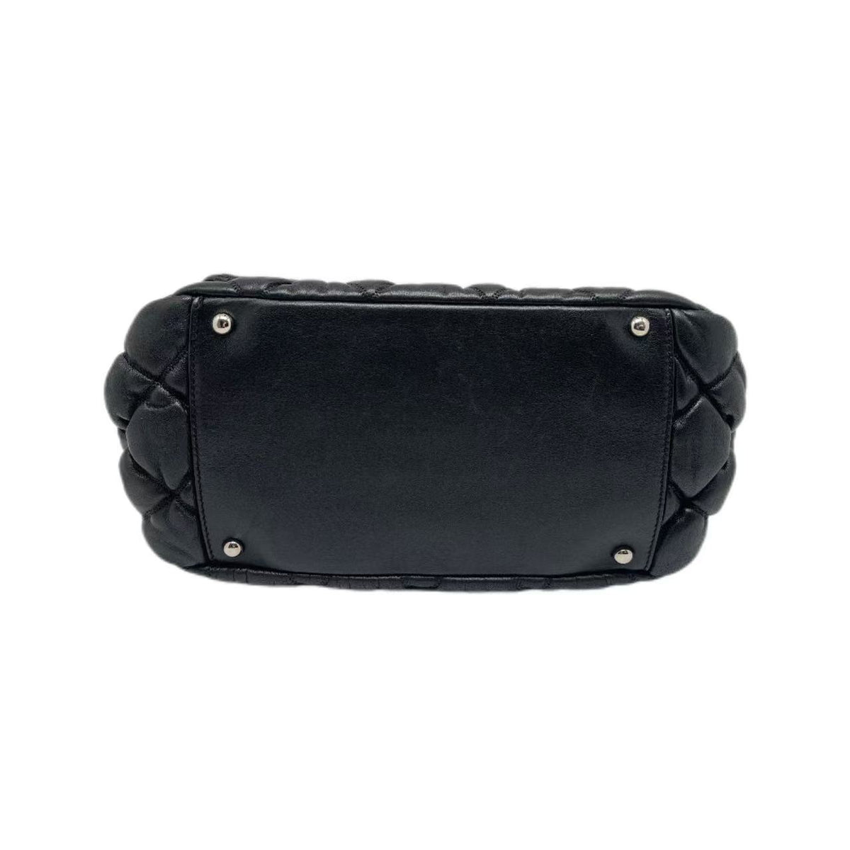 Chanel Black Quilted Bubble Flap Bag