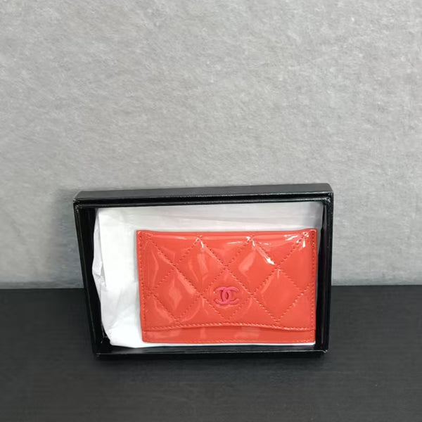 Chanel Coral Quilted Patent