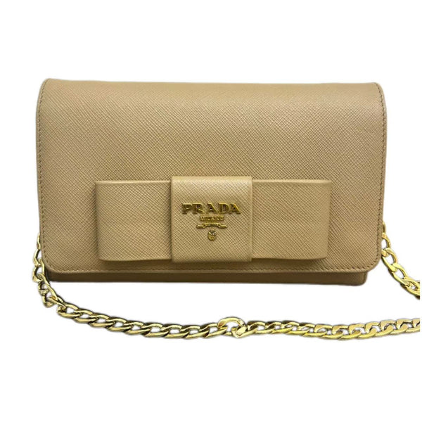 Yellow Prada Wallet