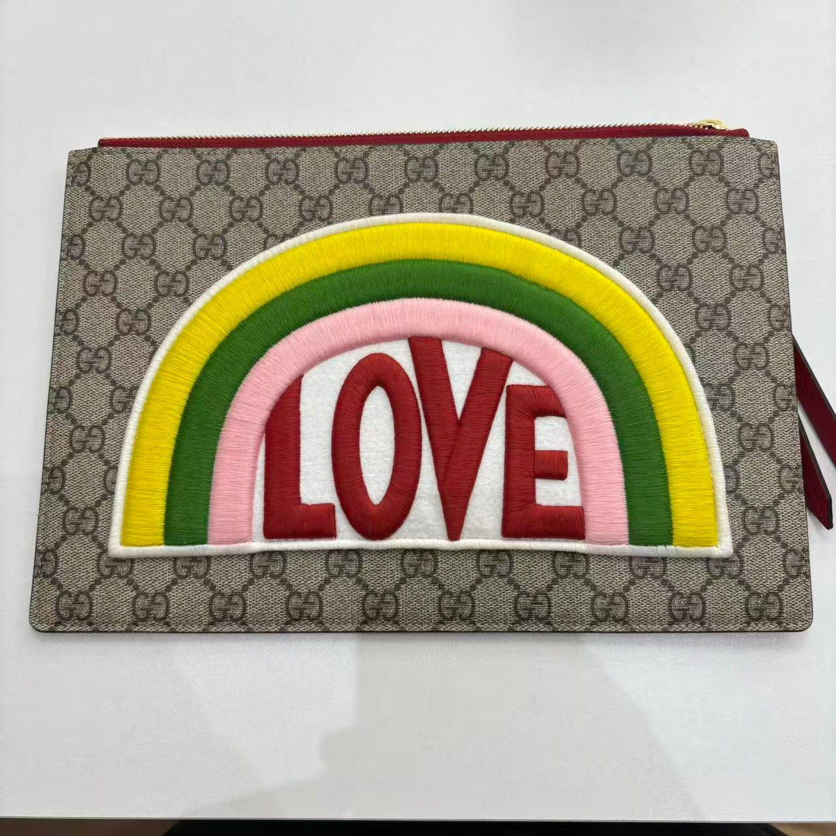 Gucci Canvas Zip-Around Wallet