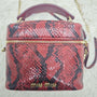 Red Miumiu Python Leather Bag