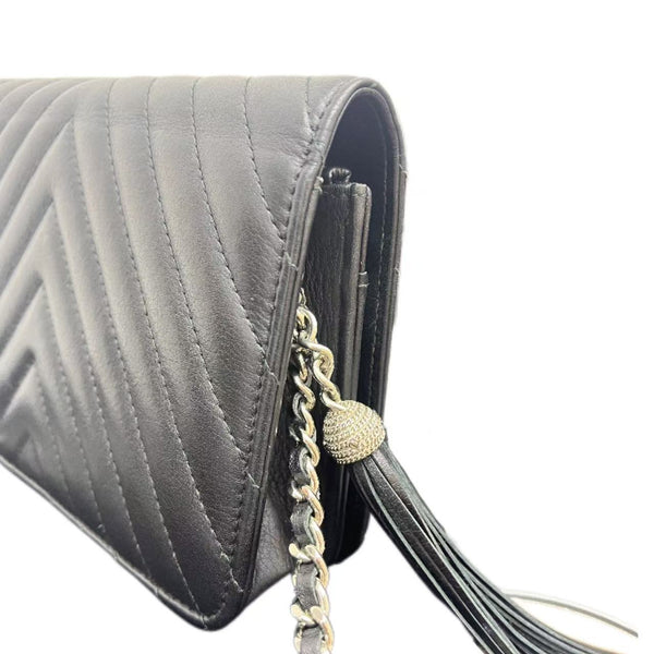 Chanel Wallet on Chain Chevron Lambskin Bag