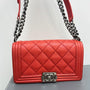 Red Chanel Leboy Bag